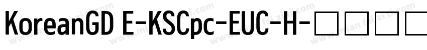 KoreanGD E-KSCpc-EUC-H字体转换